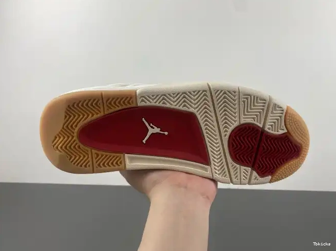 Reps TBK AO2571-100 x 'White' Jordan 4 Levi's Air 0417